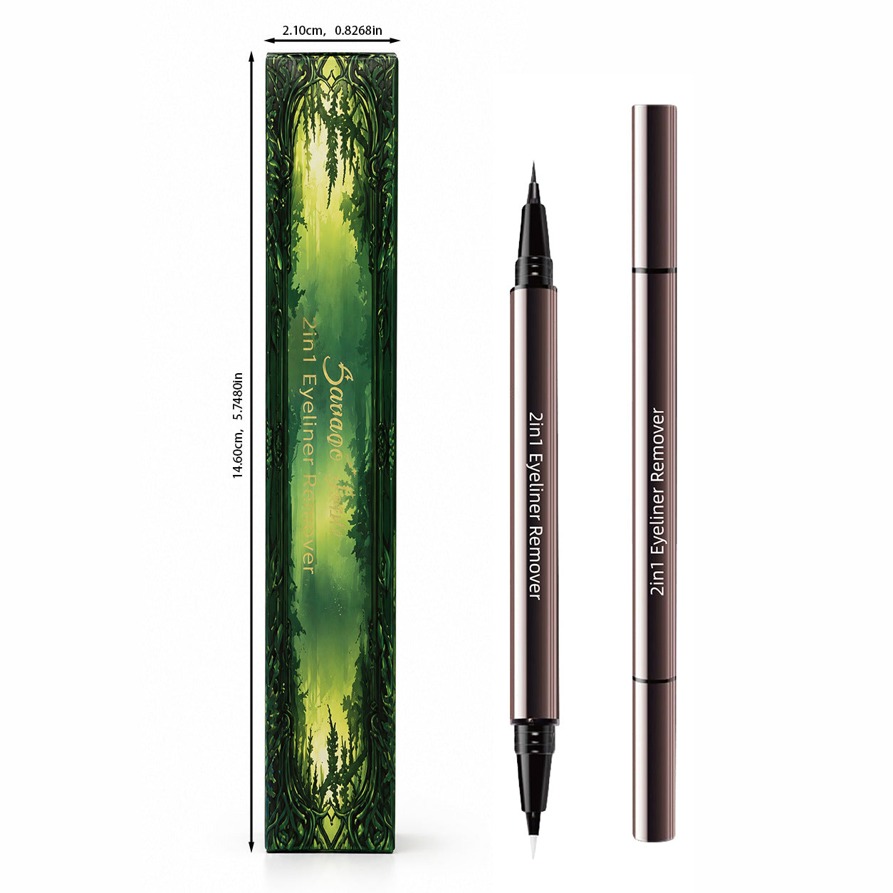 Ultra-Smooth Creamy Liquid Eyeliner | 2-in-1 Dual Tip | Weightless, Waterproof & 24H Long-Lasting