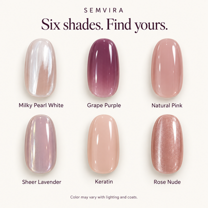 SEMVIRA Everyday Glow Nail Polish – 6 Shades
