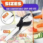 2-in-1 Kitchen Scissors with Built-in Cutting Board