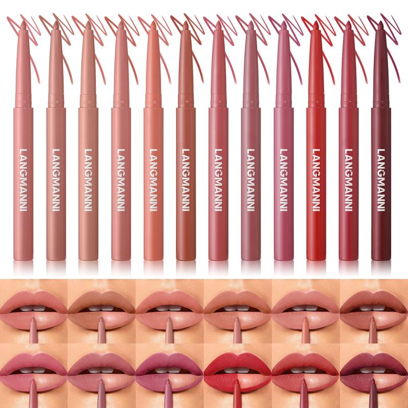Sculpting Matte Velvet Lip Liner 12Pcs Set
