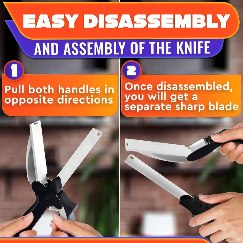 2-in-1 Kitchen Scissors with Built-in Cutting Board