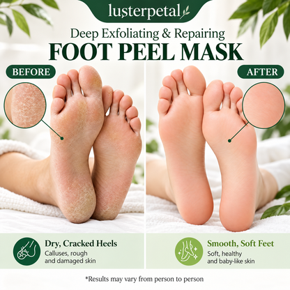 lusterpetal Foot Peeling Mask | 3 Pairs