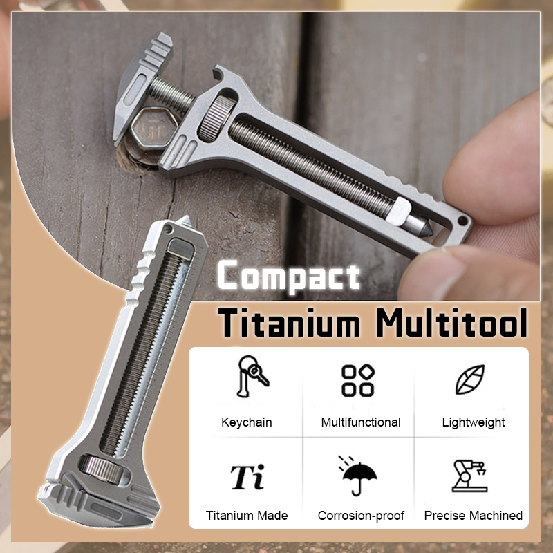 (🎄Early Christmas Sale - 49% OFF) Titanium Pocket Multitool – Compact EDC Gadget Gift for Men