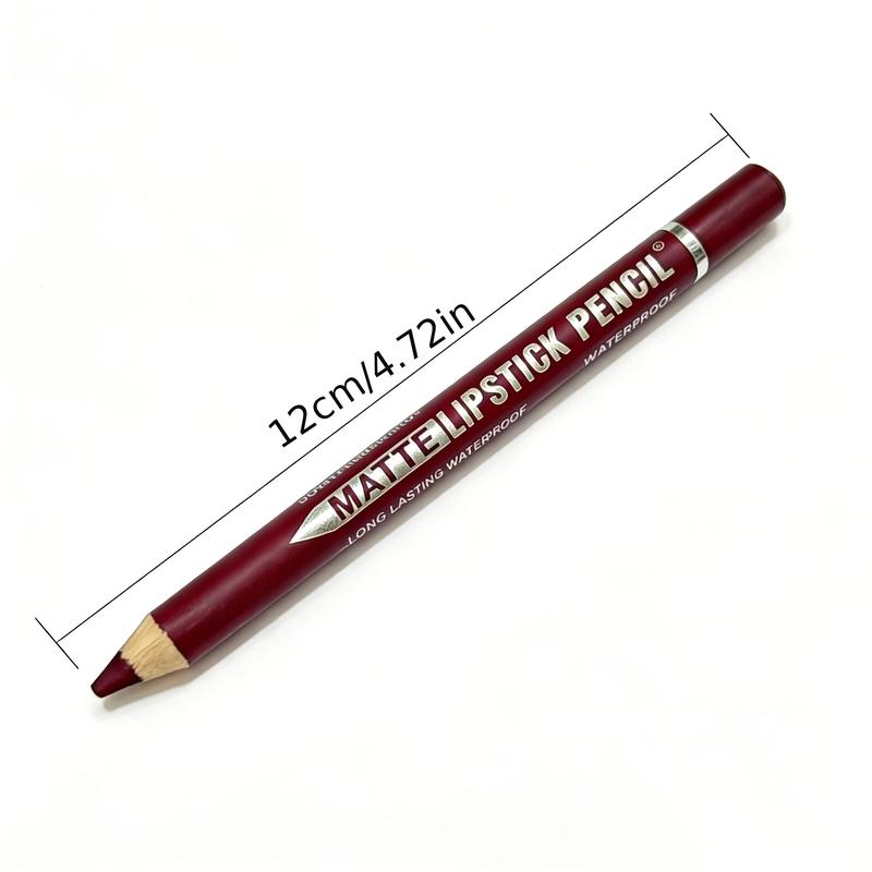 12Pcs Matte Lip Liner With Sharpener Set