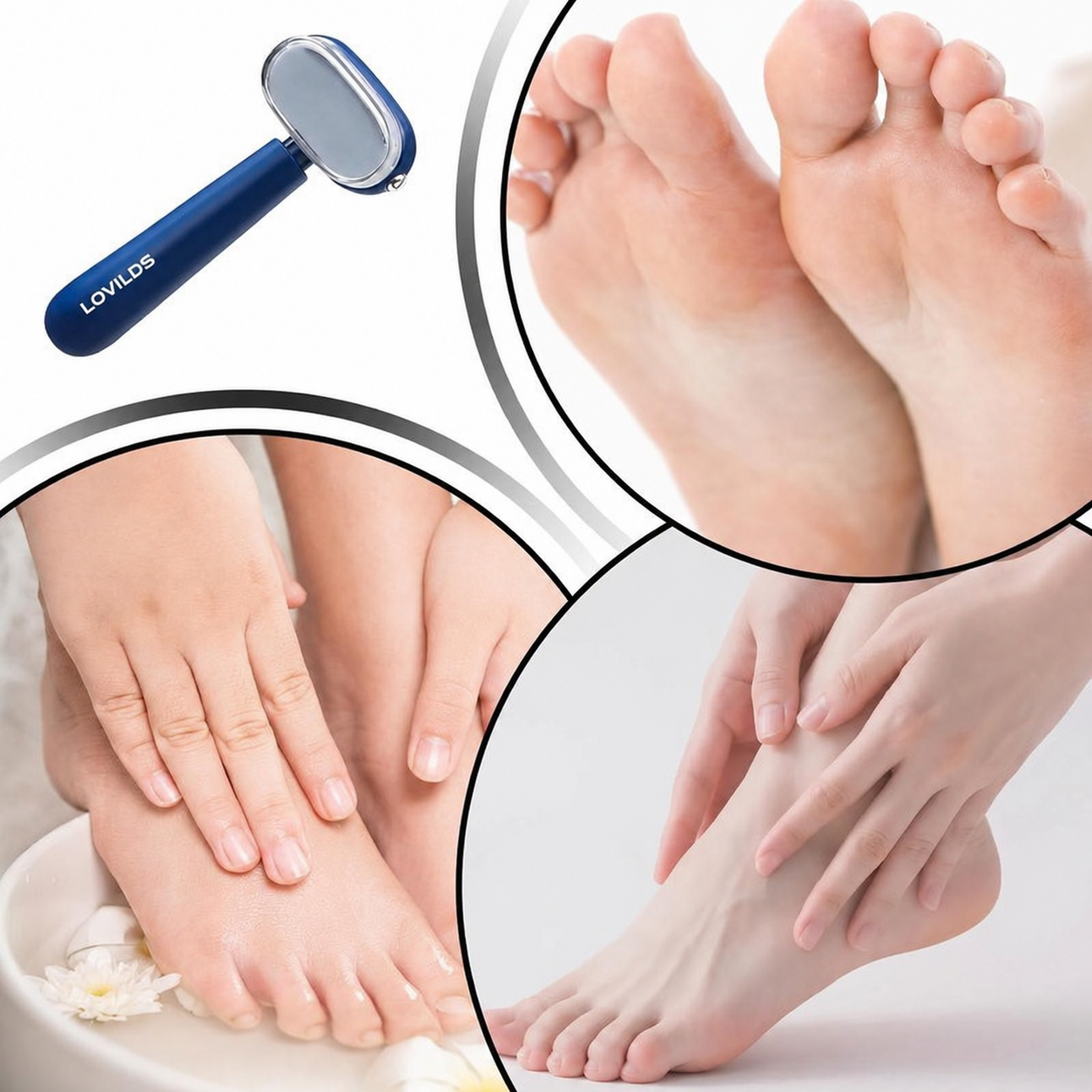 LOVILDS Dual‑Sided Foot Callus Remover
