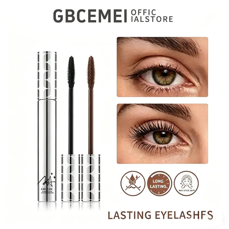 ✨Long Lasting Waterproof Mascara 2 Colors Volumizing Curling Eye Lash Cosmetics