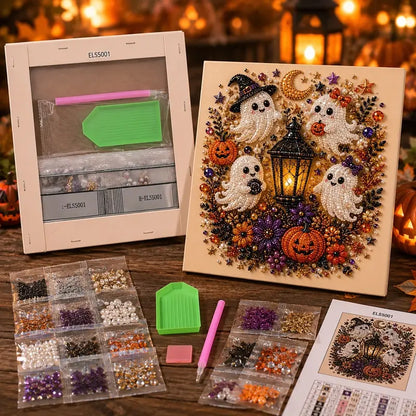👻✨ Halloween Pearl Art DIY Kit – Turn Tiny Pearls into Spooky-Cute Magic