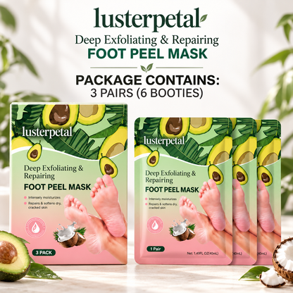 lusterpetal Foot Peeling Mask | 3 Pairs