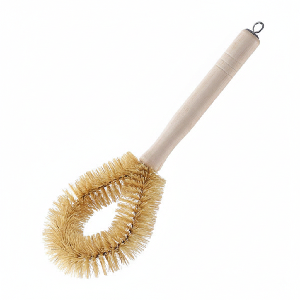 The Ultimate Eco-Friendly Kitchen Scrub: Natural Bristle Pot Brush