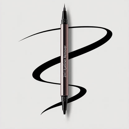 Ultra-Smooth Creamy Liquid Eyeliner | 2-in-1 Dual Tip | Weightless, Waterproof & 24H Long-Lasting