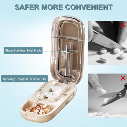 💊Portable Pill Cutter and Splitter for Multiple Pills