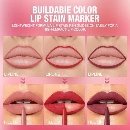 Sculpting Matte Velvet Lip Liner 12Pcs Set