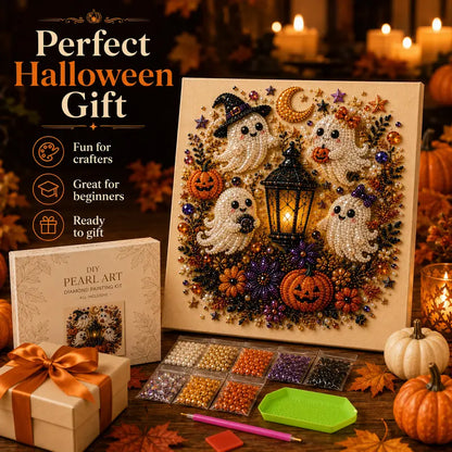 👻✨ Halloween Pearl Art DIY Kit – Turn Tiny Pearls into Spooky-Cute Magic