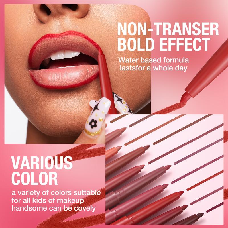 Sculpting Matte Velvet Lip Liner 12Pcs Set