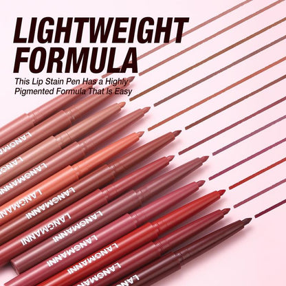 Sculpting Matte Velvet Lip Liner 12Pcs Set