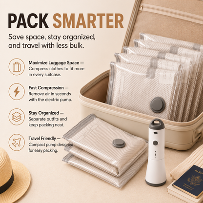 Compression Storage Vacuum Pump PRO Travel Set