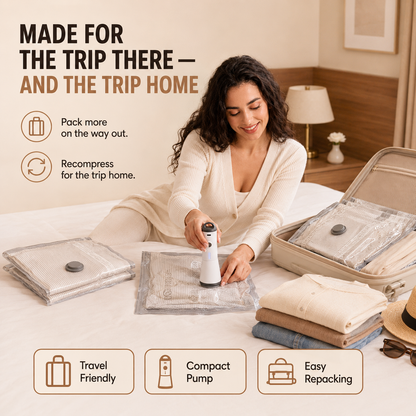 Compression Storage Vacuum Pump PRO Travel Set