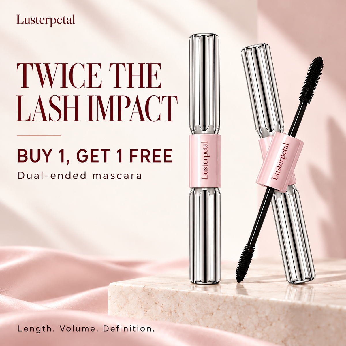 Dual-Ended 2-in-1 Glycerin-Infused Mascara