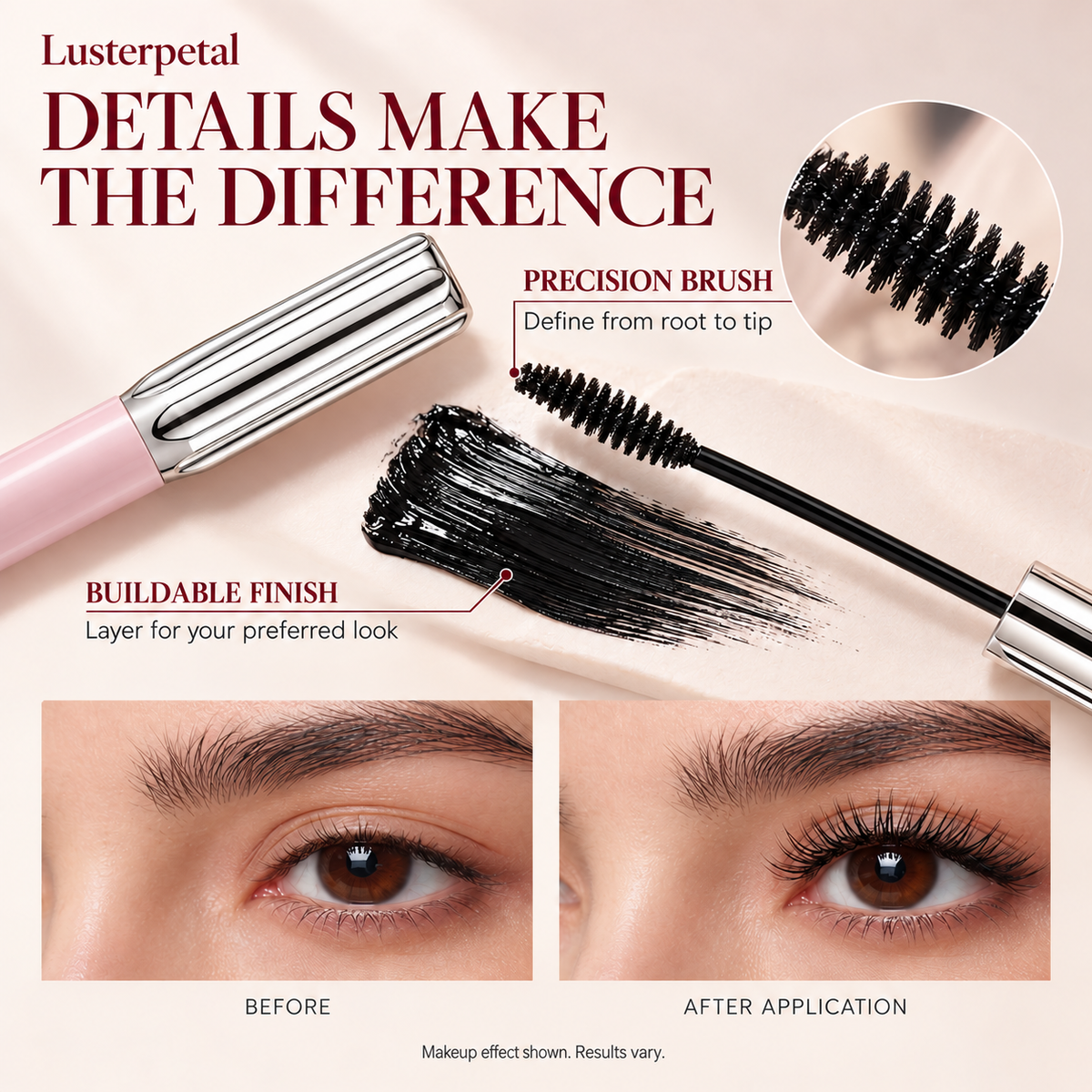 Dual-Ended 2-in-1 Glycerin-Infused Mascara