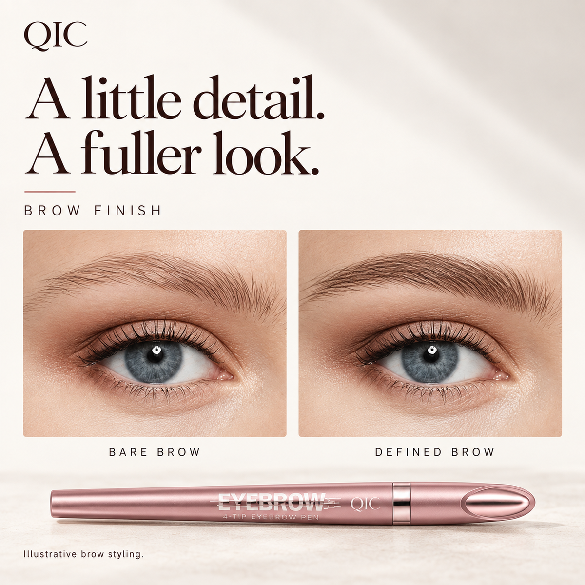 Waterproof Micro-Fork Eyebrow Pencil