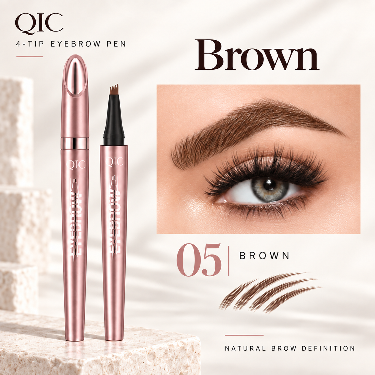 Waterproof Micro-Fork Eyebrow Pencil