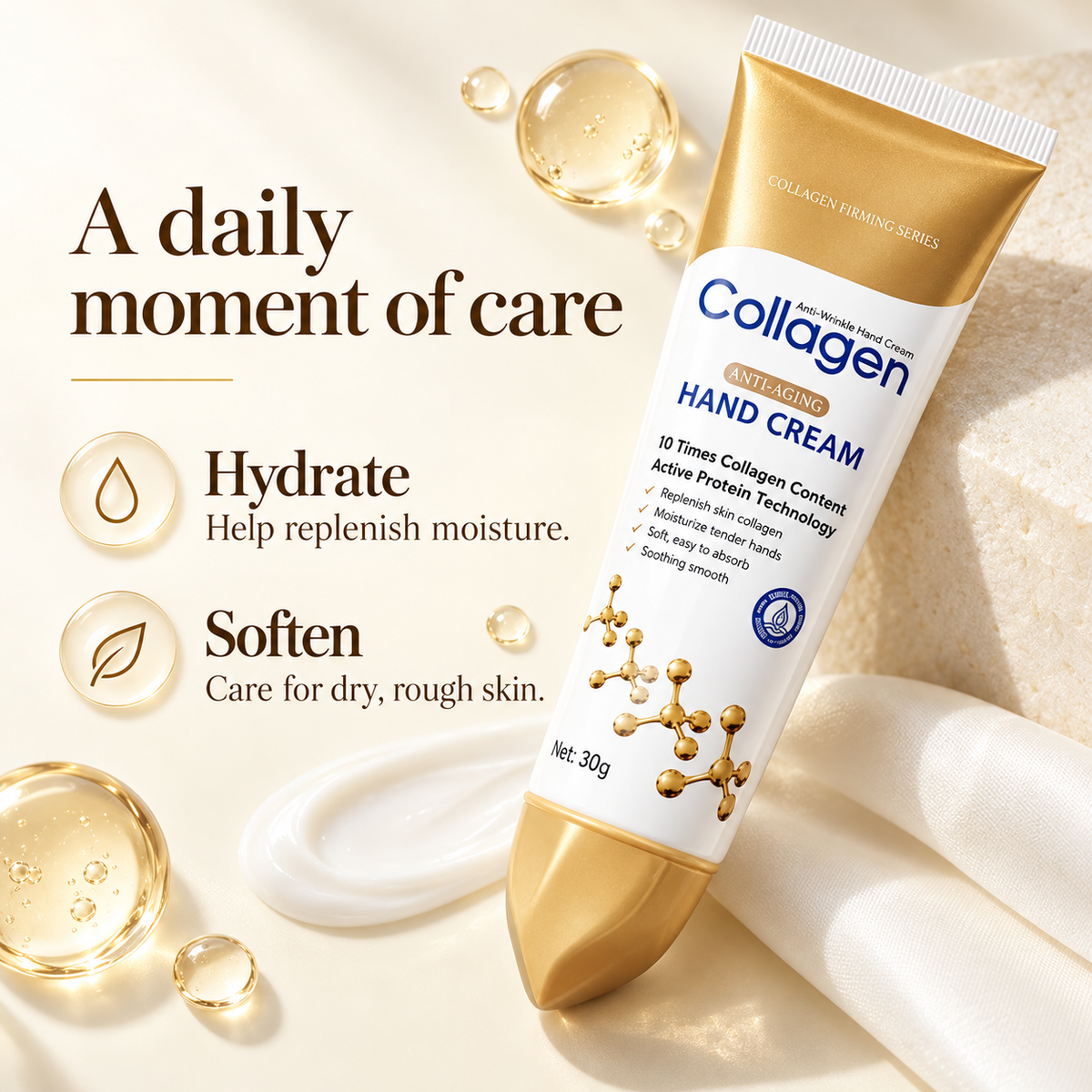 Collagen Anti-Wrinkle Crema Hand Lotion for Adults