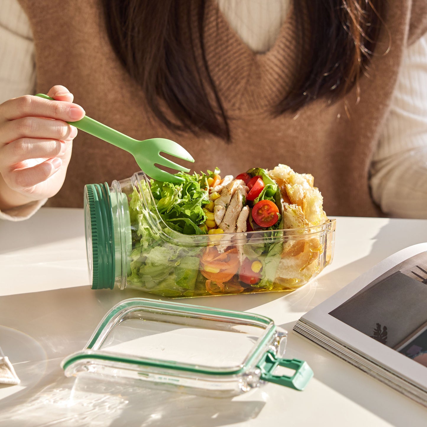 FreshGo Salad Jar - 4.5 Cups