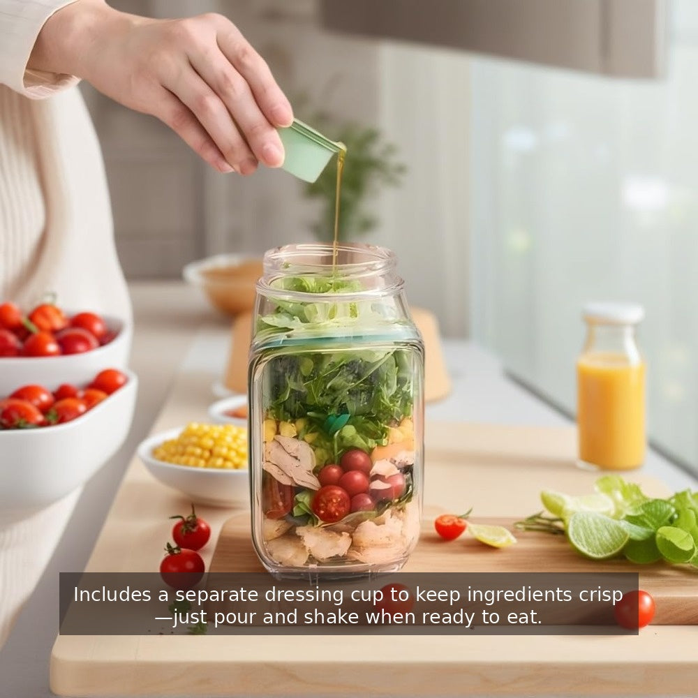 FreshGo Salad Jar - 4.5 Cups