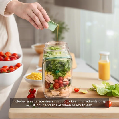 FreshGo Salad Jar - 4.5 Cups