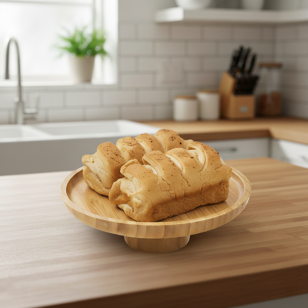 Elegant Leaf-Shaped Acacia Wood Serving Plate – Nature-Inspired Tableware